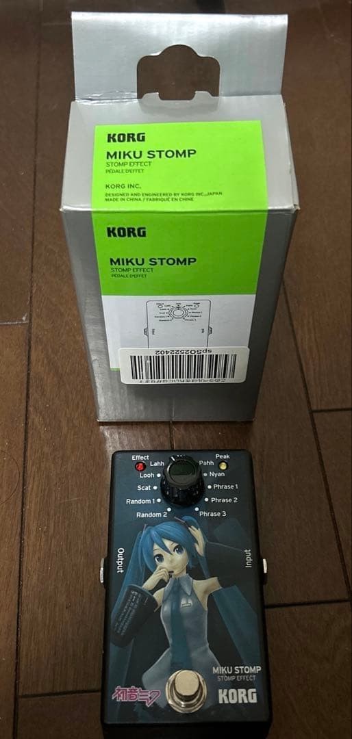 KORG Miku sing in the guitar Compact effector MIKU STOMP from