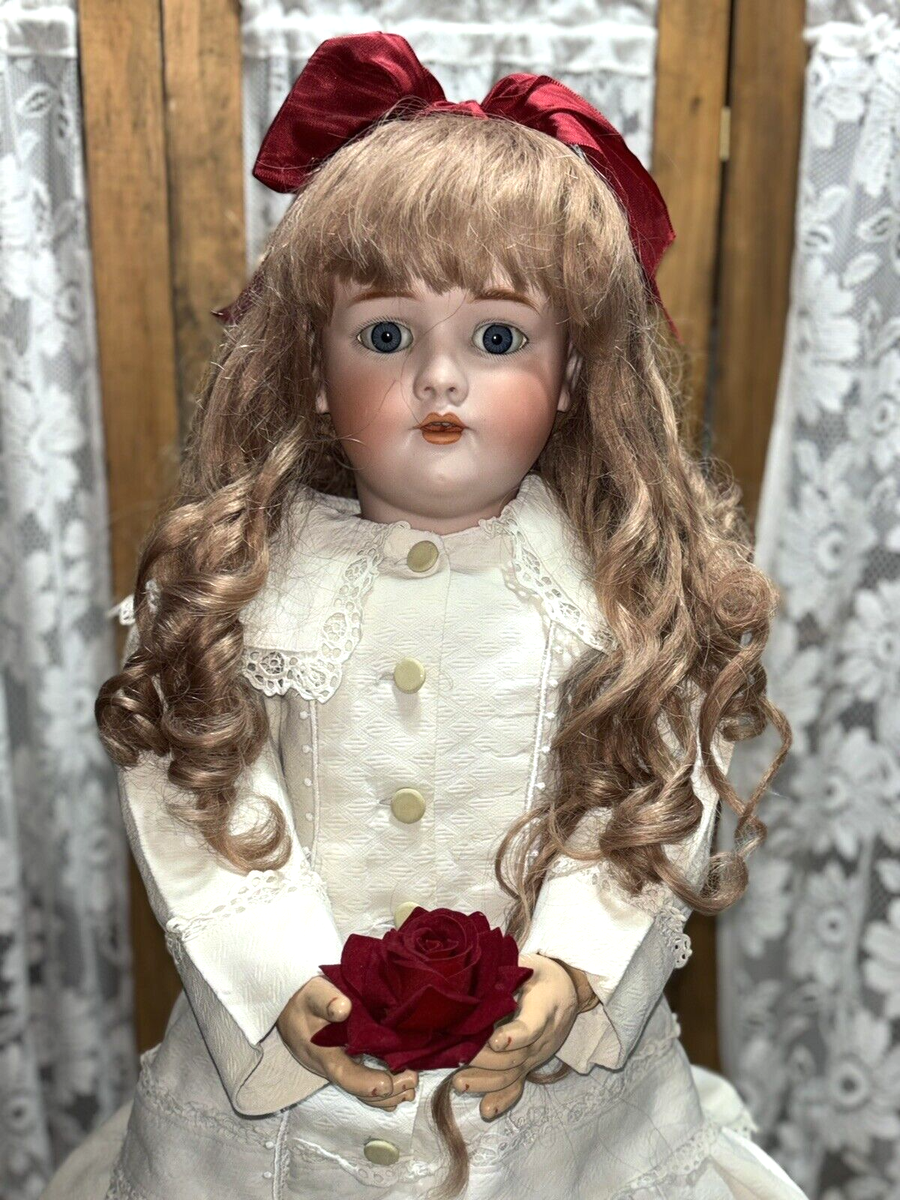 Antique German Bisque Head Doll - 29