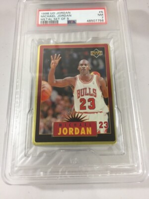 Michael Jordan Upper Deck Metal Set 5 1996 #5 PSA 7 NM Chicago