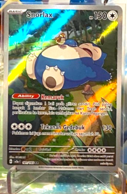 Snorlax FULL ART SV2a 181/165 AR Pokemon 151 Scarlet & Violet