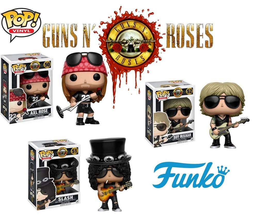 GUNS N ROSES FUNKO POP VINYL COMPLETE SET SLASH AXL ROSE DUFF