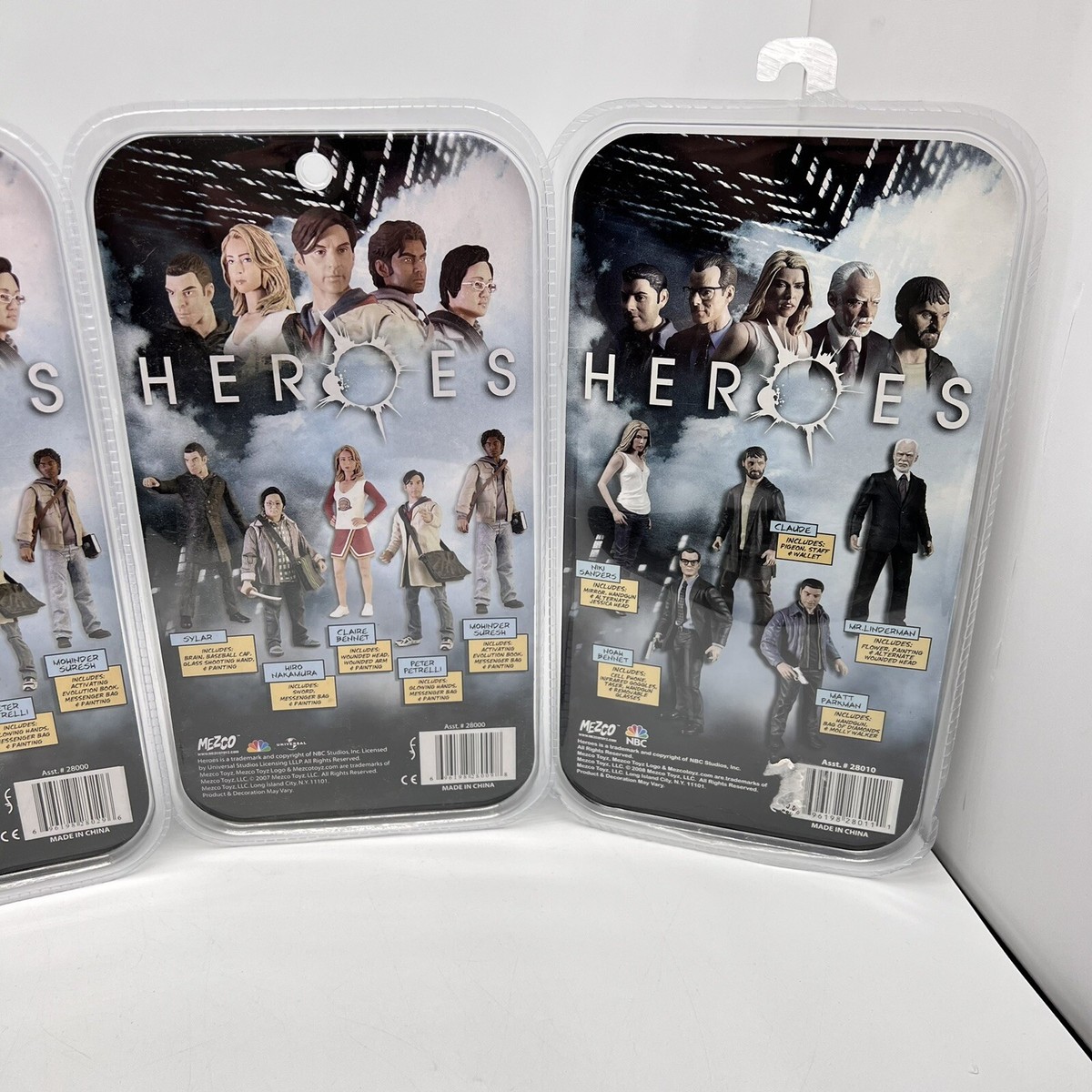 Mezco Heroes Action Figure Set Of 4 Hiro, Claire, Jessica