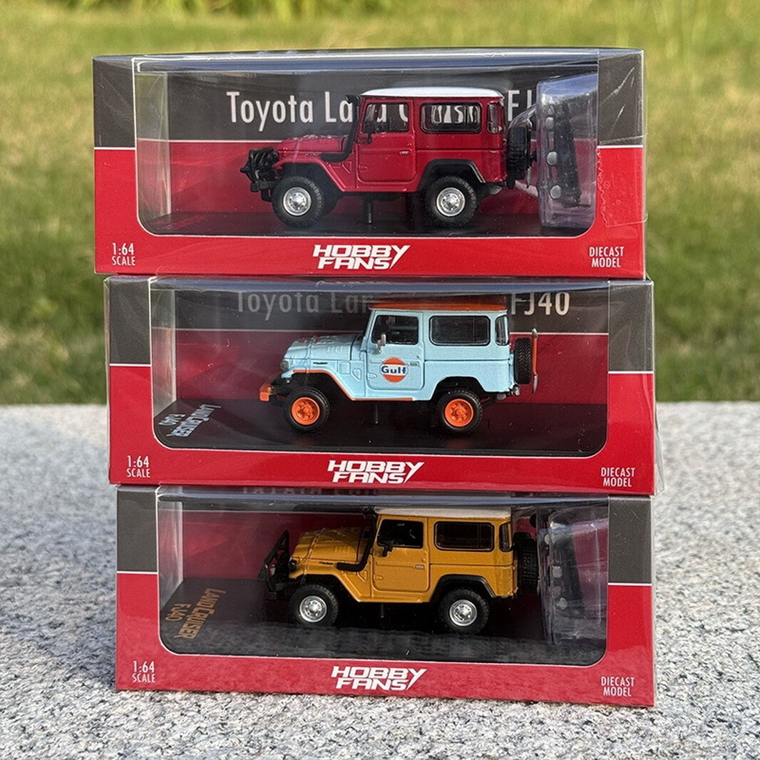 HobbyFans 1/64 Scale Toyota Land Cruiser FJ40 Red1 Diecast Car