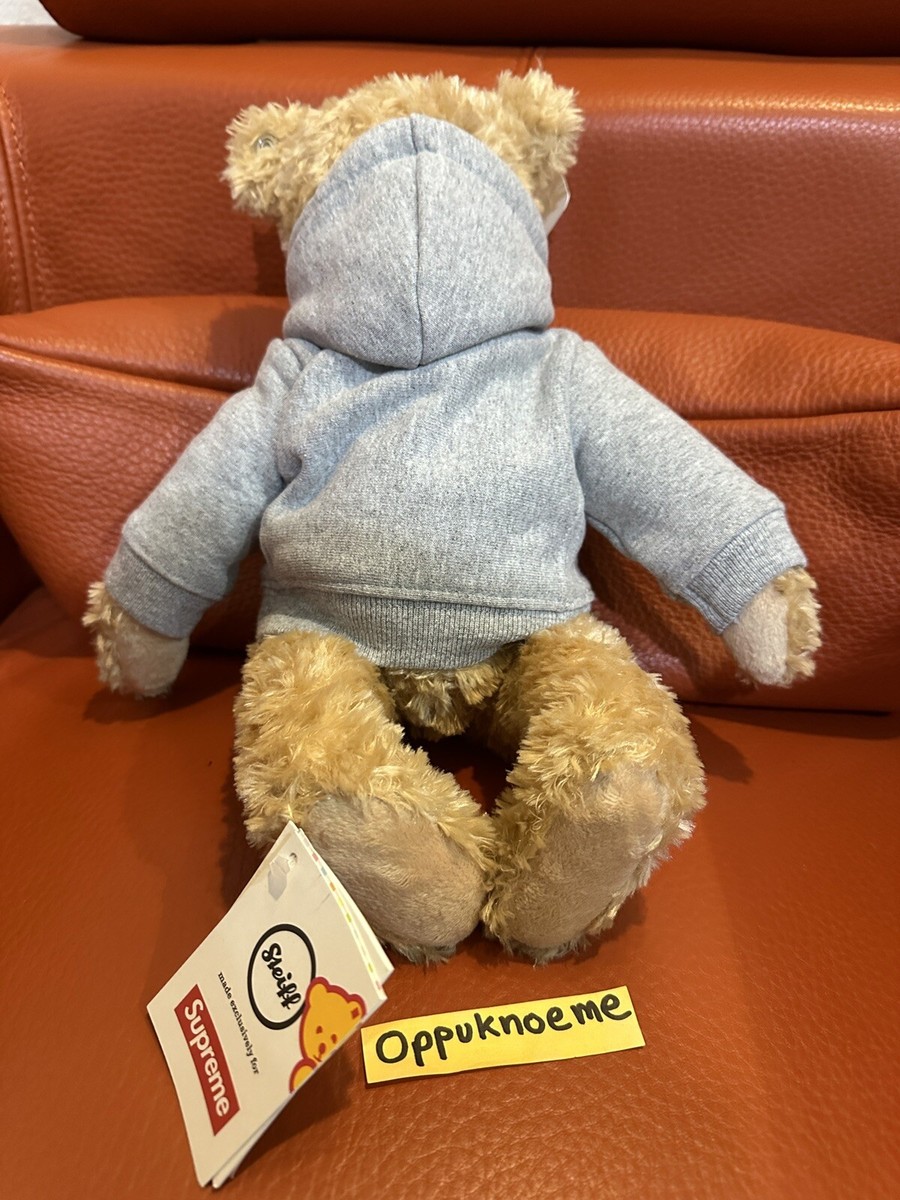 Supreme Steiff Teddy Bear - Heather Grey Box Logo - FW18 Authentic