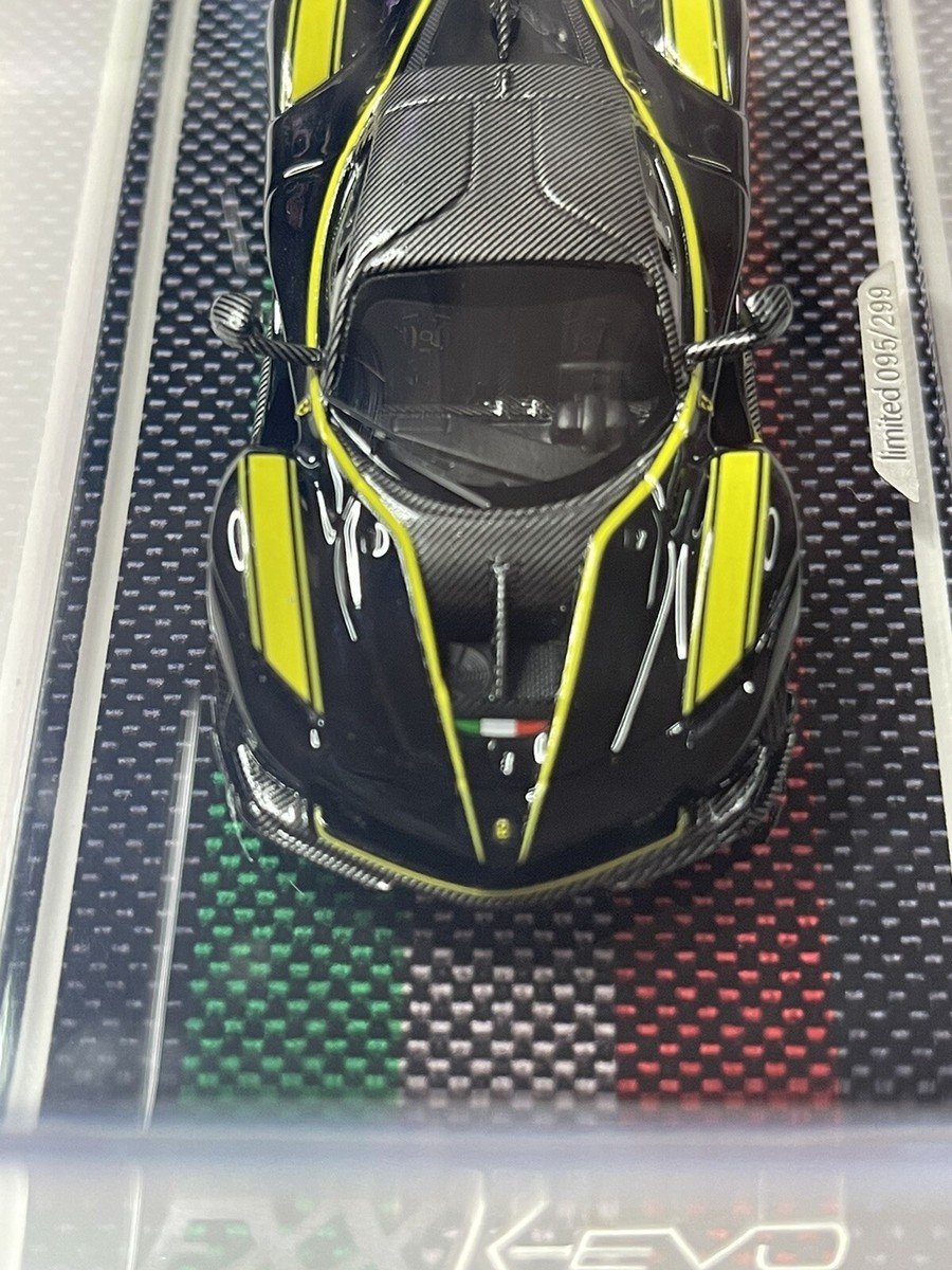 1:64 Ama64 Resin Model Ferrari FXX-K EVO Black With Yellow