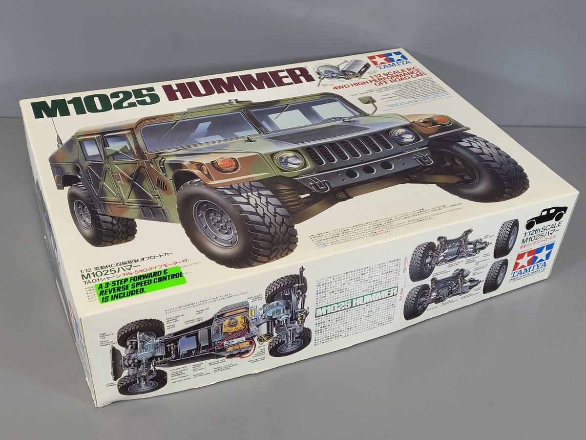 New Vintage Open Tamiya 1/12 RC M1025 Hummer Military TA01 Chassis