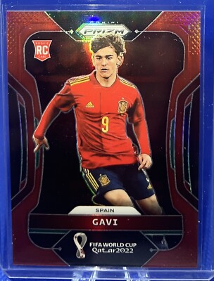 2022 Panini Prizm World Cup GAVI Rookie Red /399 RC Spain #223