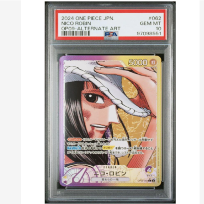 PSA10 Nico Robin L Parallel OP09-062 One Piece Card Japanese free