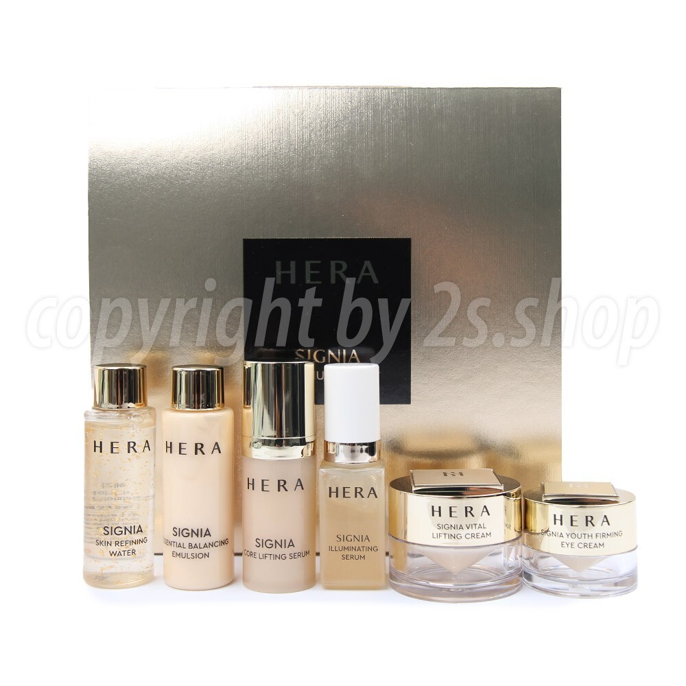 HERA SIGNIA Deluxe Kit 6Items Water,Serum,Emulsion,Firming Serum