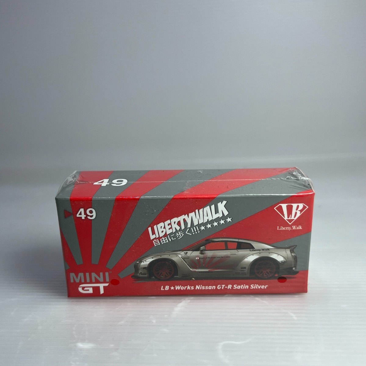 Mini GT 49 LB Works Nissan Gt-r Satin Sikver Right Handle Left 2