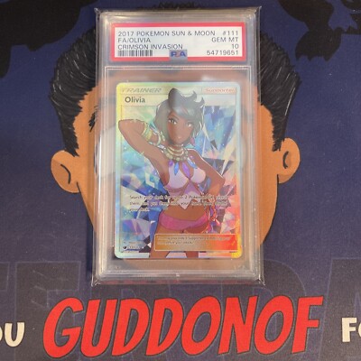 💎PSA 10 GEM MINT 2017 Pokemon Crimson Invasion OLIVIA #111 Full
