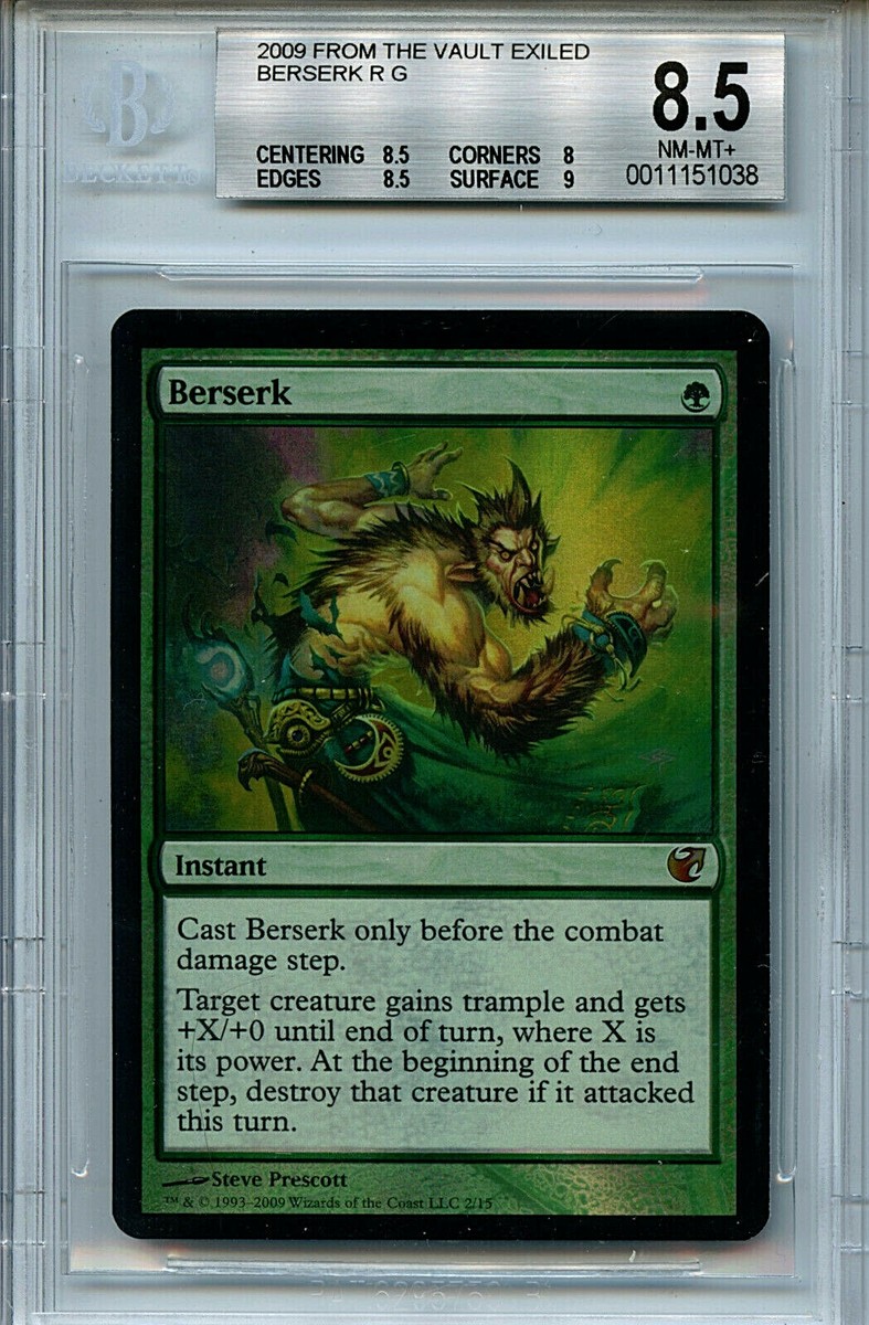 万智牌Berserk BGS 8.5 NM-MT+ FTV 流放箔魔法卡Amricons 1038 | eBay