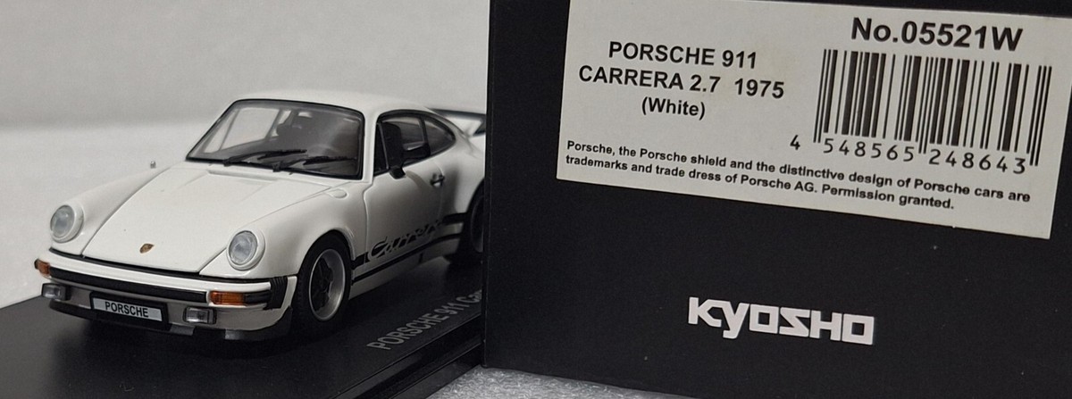 Porsche 911 (901) Carrera 2.7 1975 White 1:43 Kyosho 05521W