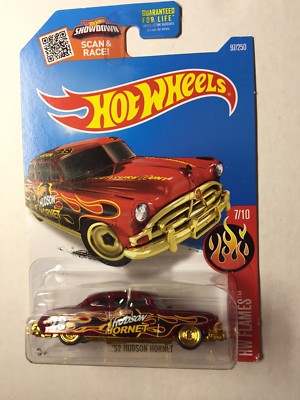 Hot Wheels HW FLAMES SUPER TREASURE HUNT-'52 Hudson Hornet-RARE