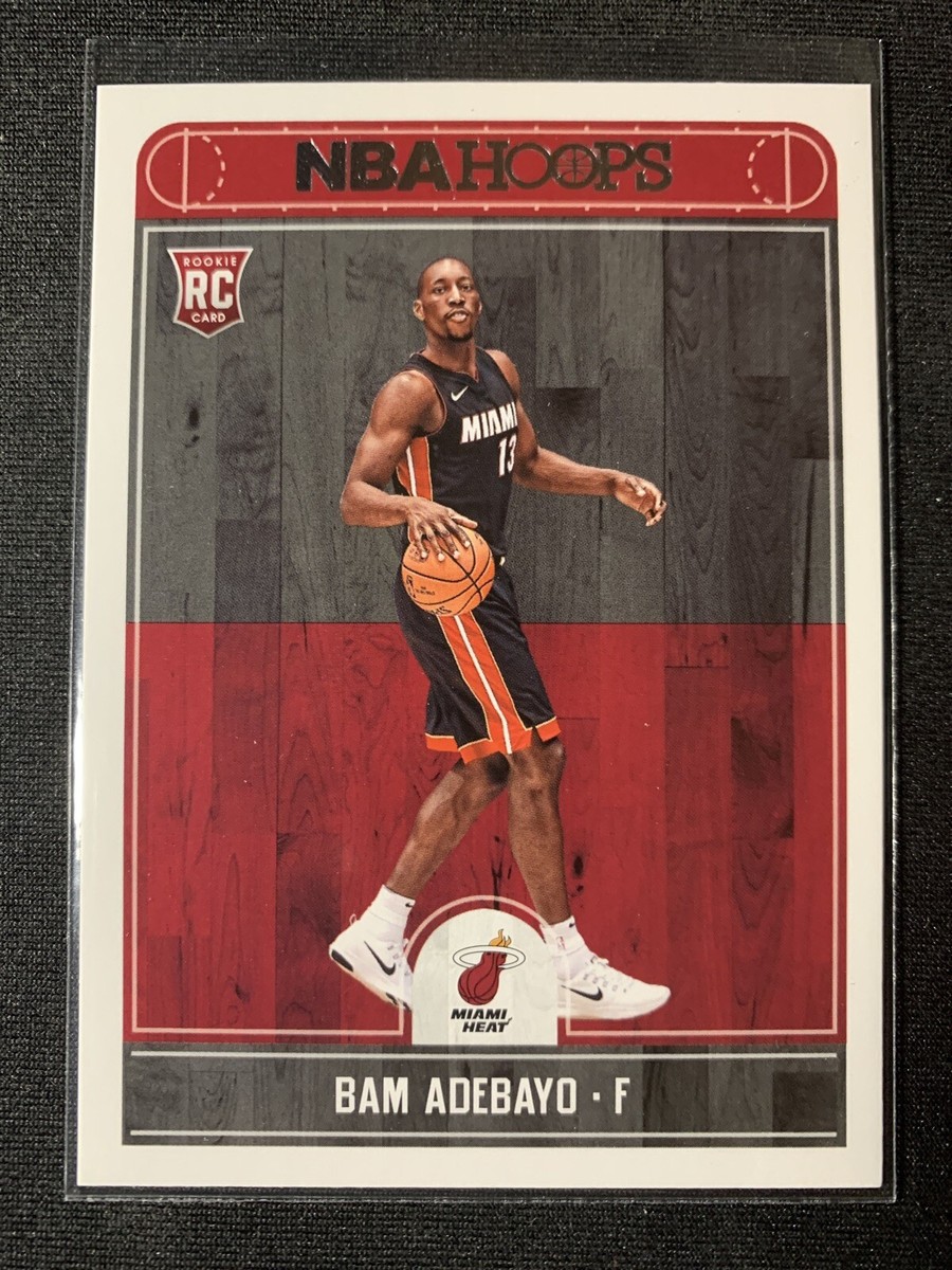 Bam Adebayo 2017-18 NBA Hoops Rookie Card RC #264 MIAMI HEAT | eBay