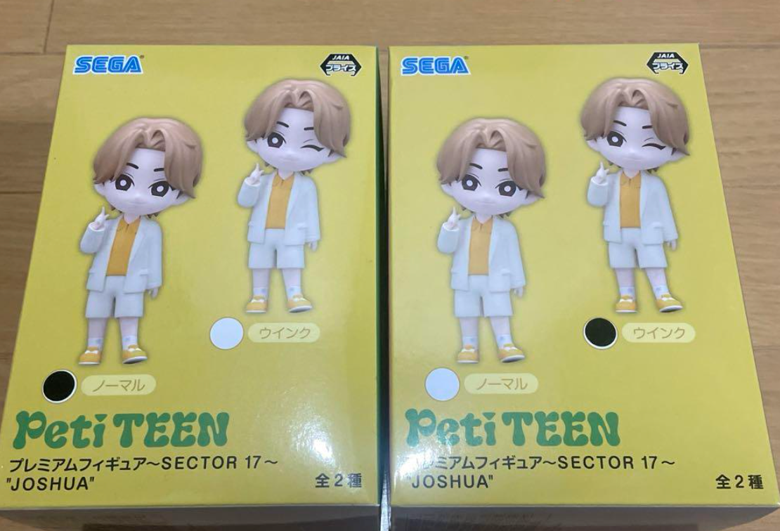 SEVENTEEN PetiTEEN SECTOR17 JOSHUA Premium Figure Normal & Wink