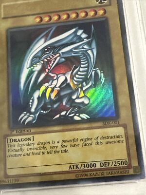 2002 yu-gi-oh sdk-001 blue-eyes white dragon 1st Edition mint Psa