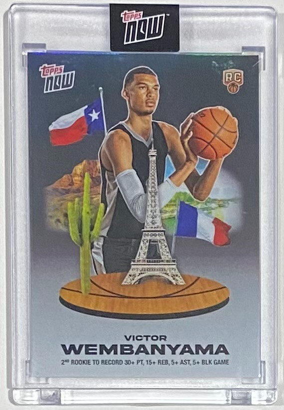 2023-24 Topps Now Victor Wembanyama ROOKIE CARD 30+/15+/5+/5+ SP