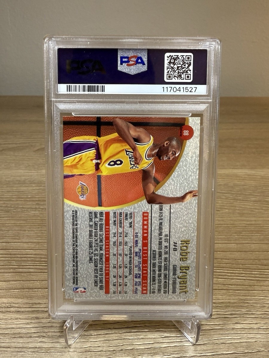 1997 BOWMAN'S BEST KOBE BRYANT REFRACTOR #88 - PSA 9 | eBay