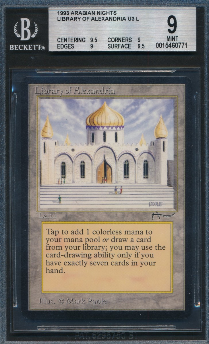 Arabian Nights Library of Alexandria BGS 9 Graded Magic MTG (0771