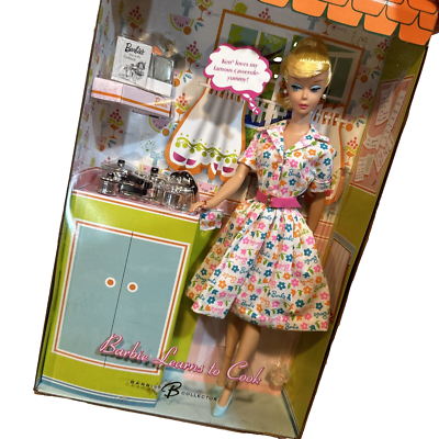 Barbie Learns To Cook Gold Label Repro Collector Doll Mattel K9141