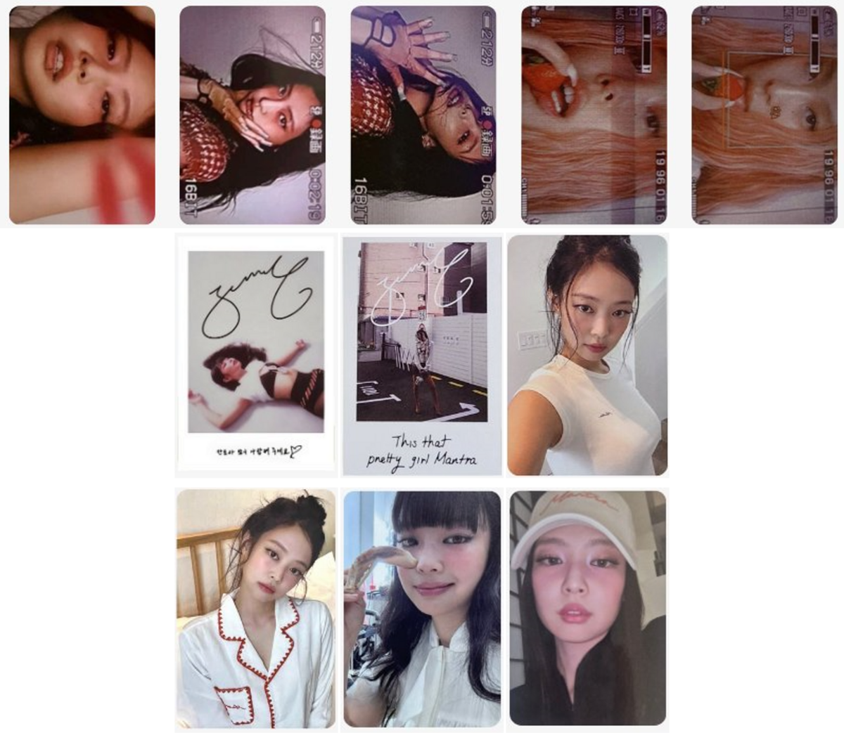 BLACKPINK JENNIE MANTRA POB PRE-ORDER OFFICIAL PHOTOCARD BLINK