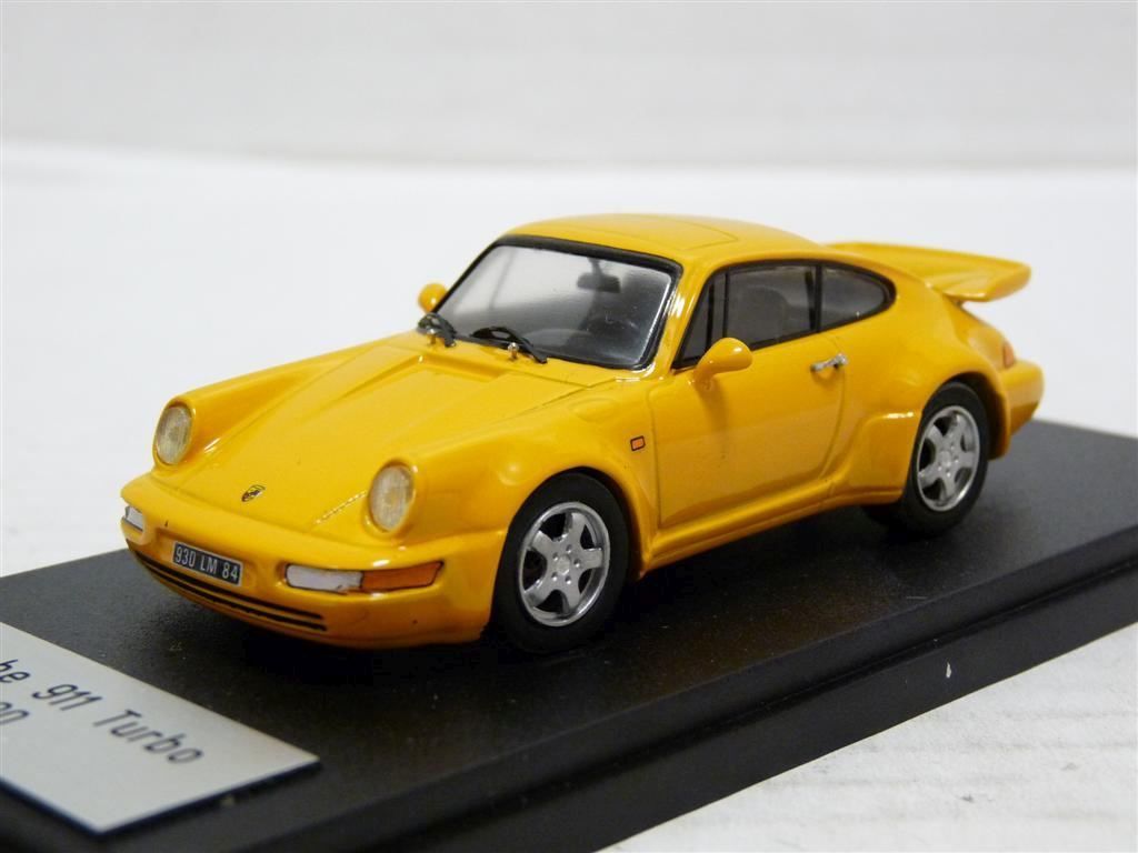 AMR 503 1/43 1990 Porsche 911 Turbo Handmade White Metal Model Car