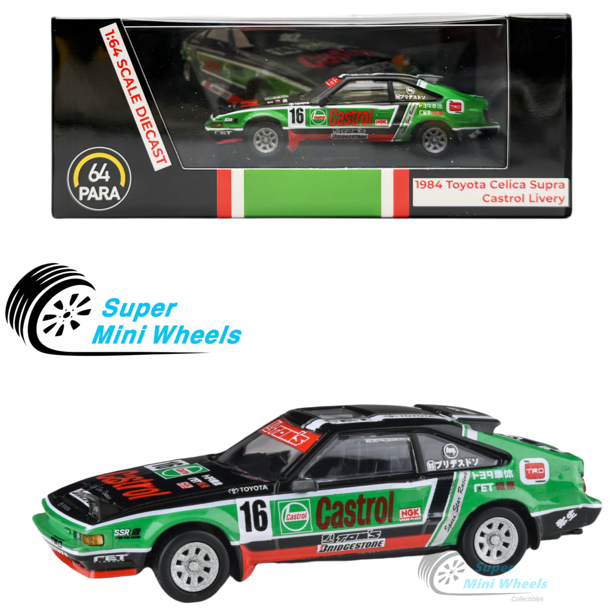 PARA64 1:64 1984 Toyota Celica Supra - Castrol Livery | eBay