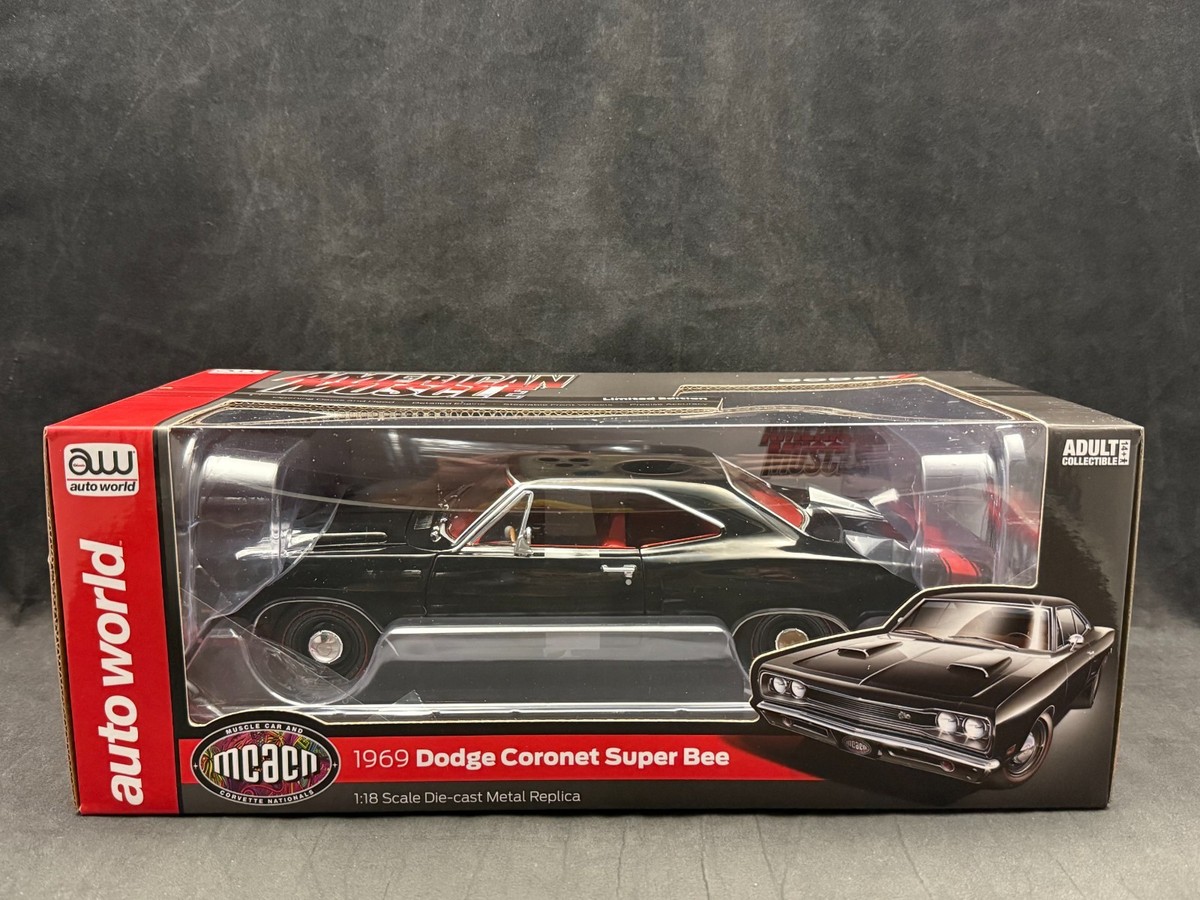 Auto World 1:18 Scale 1969 Dodge Coronet Super Bee MCACN Edition