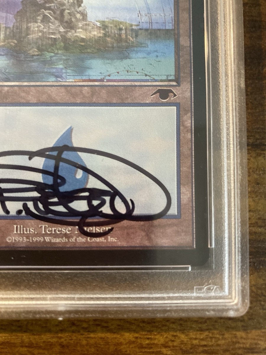 MTG✨Artist Signed GURU ISLAND✨Guru Lands Promo PSA Certified