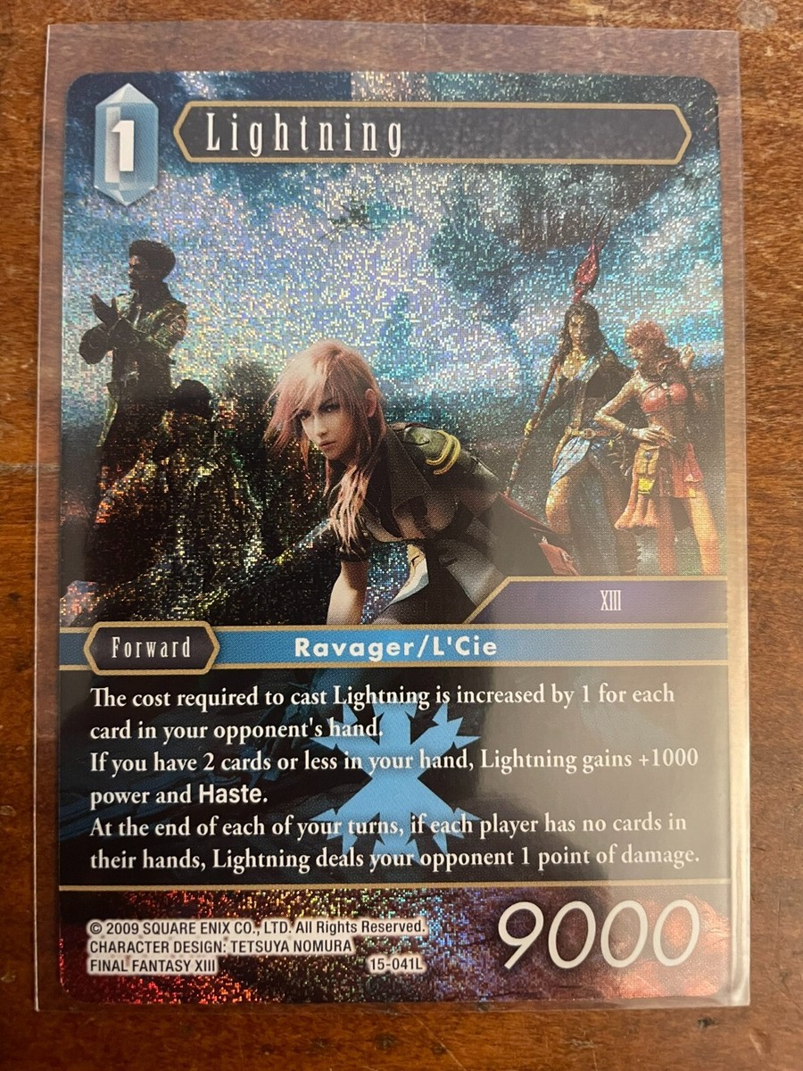 Lightning Foil - 15-041L - Final Fantasy TCG - Near Mint FFTCG | eBay