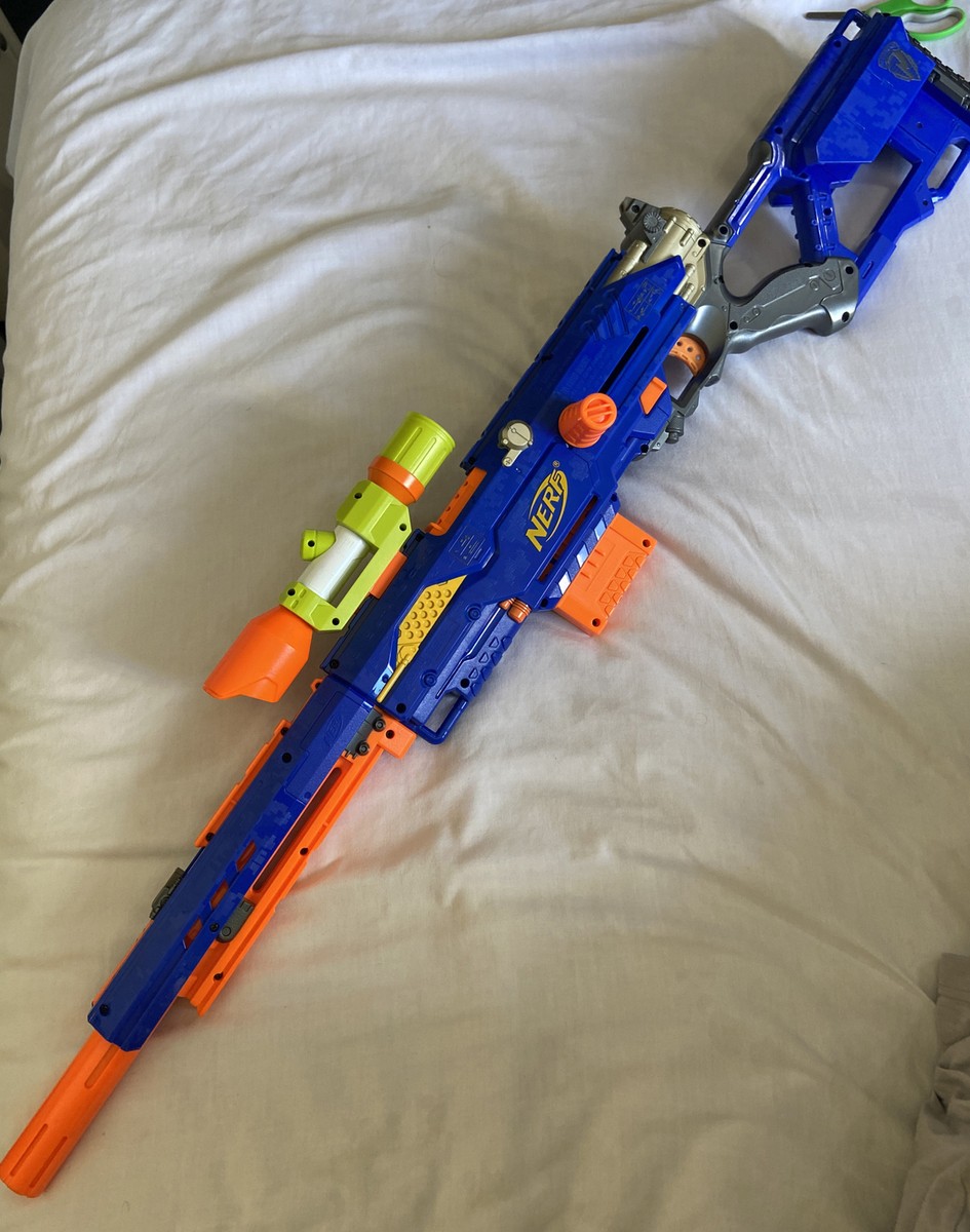 Old NERF N-Strike Long Strike CS-6 rifle gun | eBay