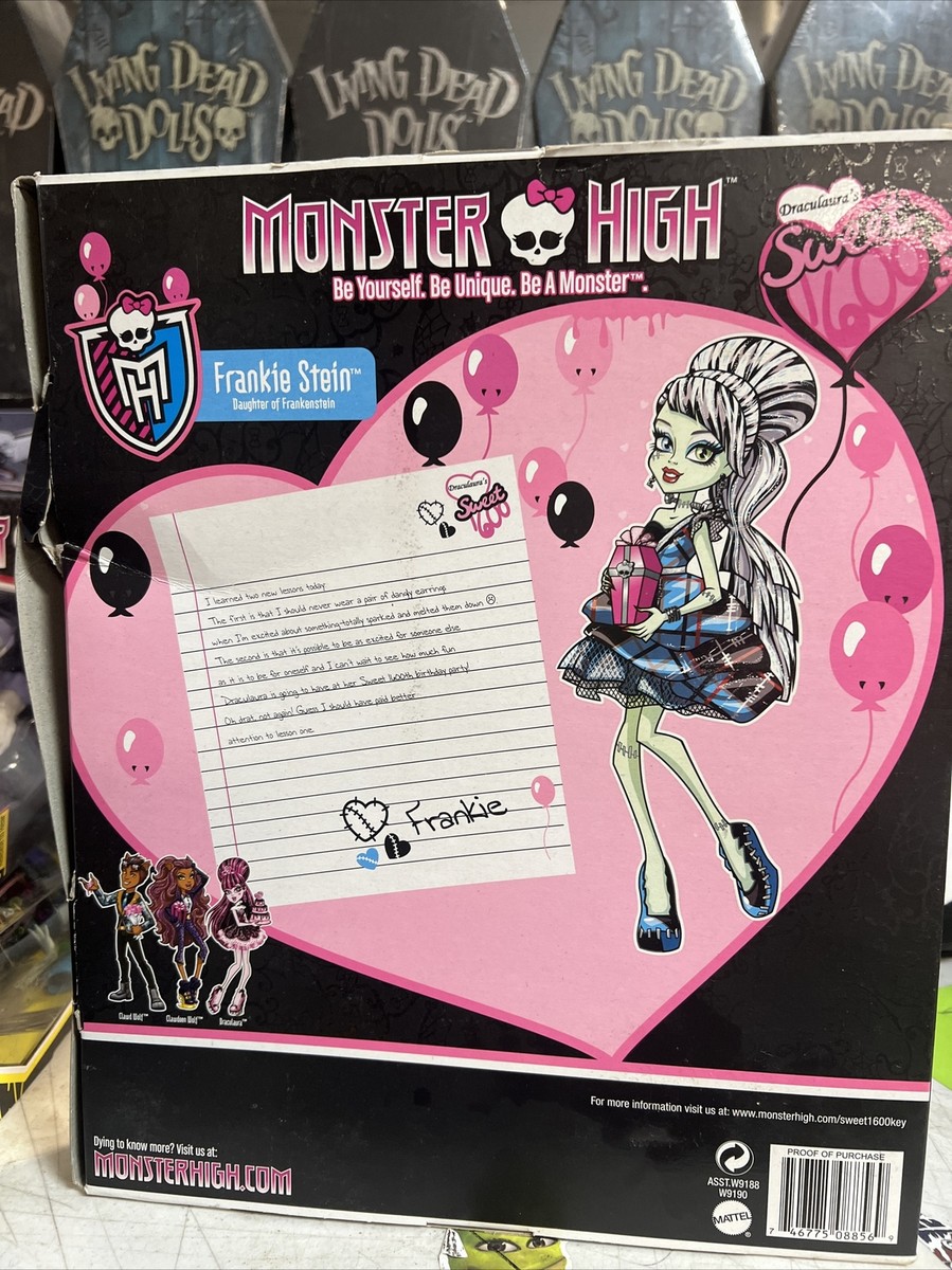 Monster High Frankie Stein ~ Sweet 1600 Mattel Toys Doll 2011 | eBay