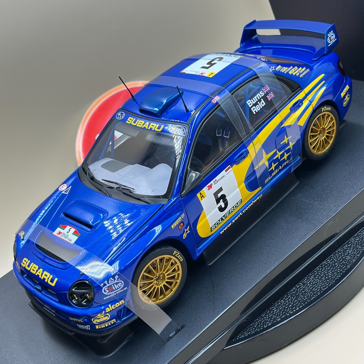 AUTOart 1/18 Subaru Impreza WRC 2001 Rally Portugal #5 Burns Reid