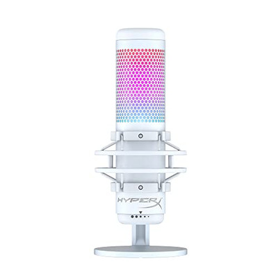 HyperX QuadCast S Standalone Microphone RGB Lighting White For