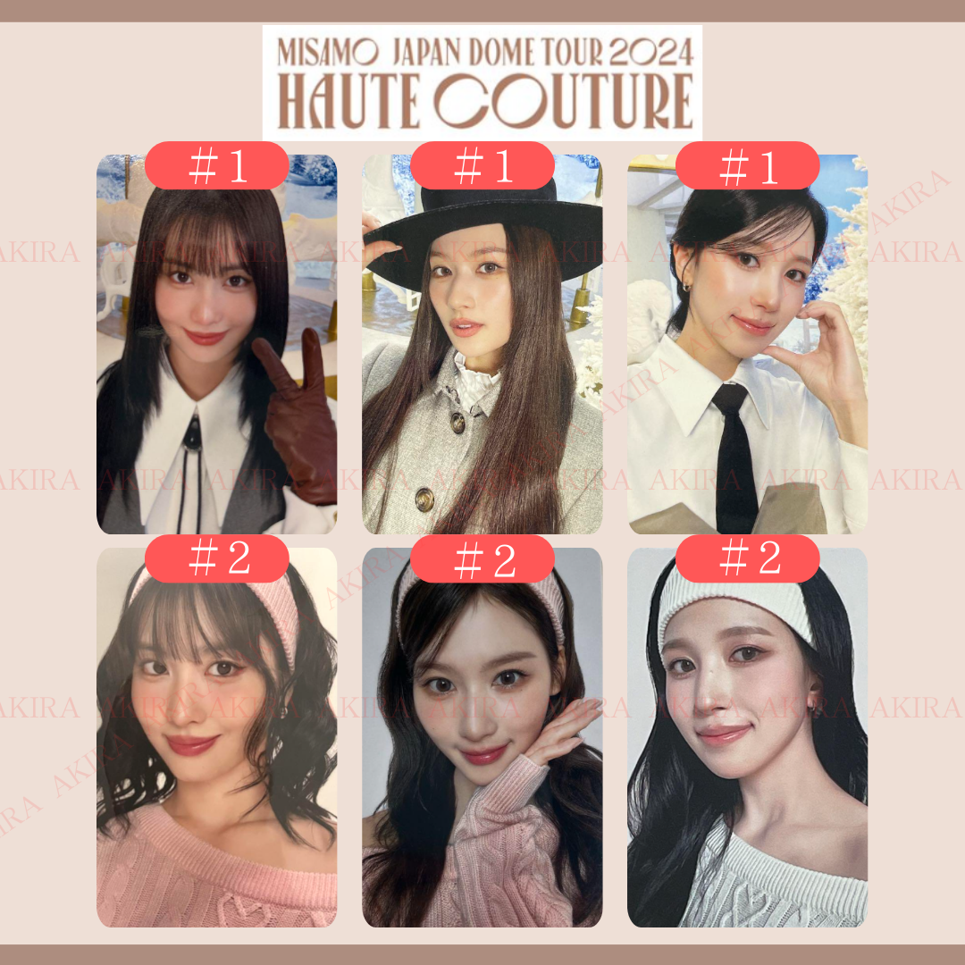 TWICE MISAMO MINA SANA MOMO HAUTE COUTURE 10K Yen LUCKY DRAW PHOTO