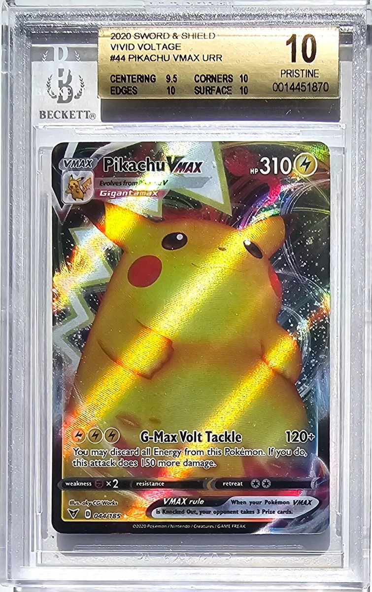 Pikachu Vmax Graded BGS 10 Pristine! Sword Shield Vivid Voltage