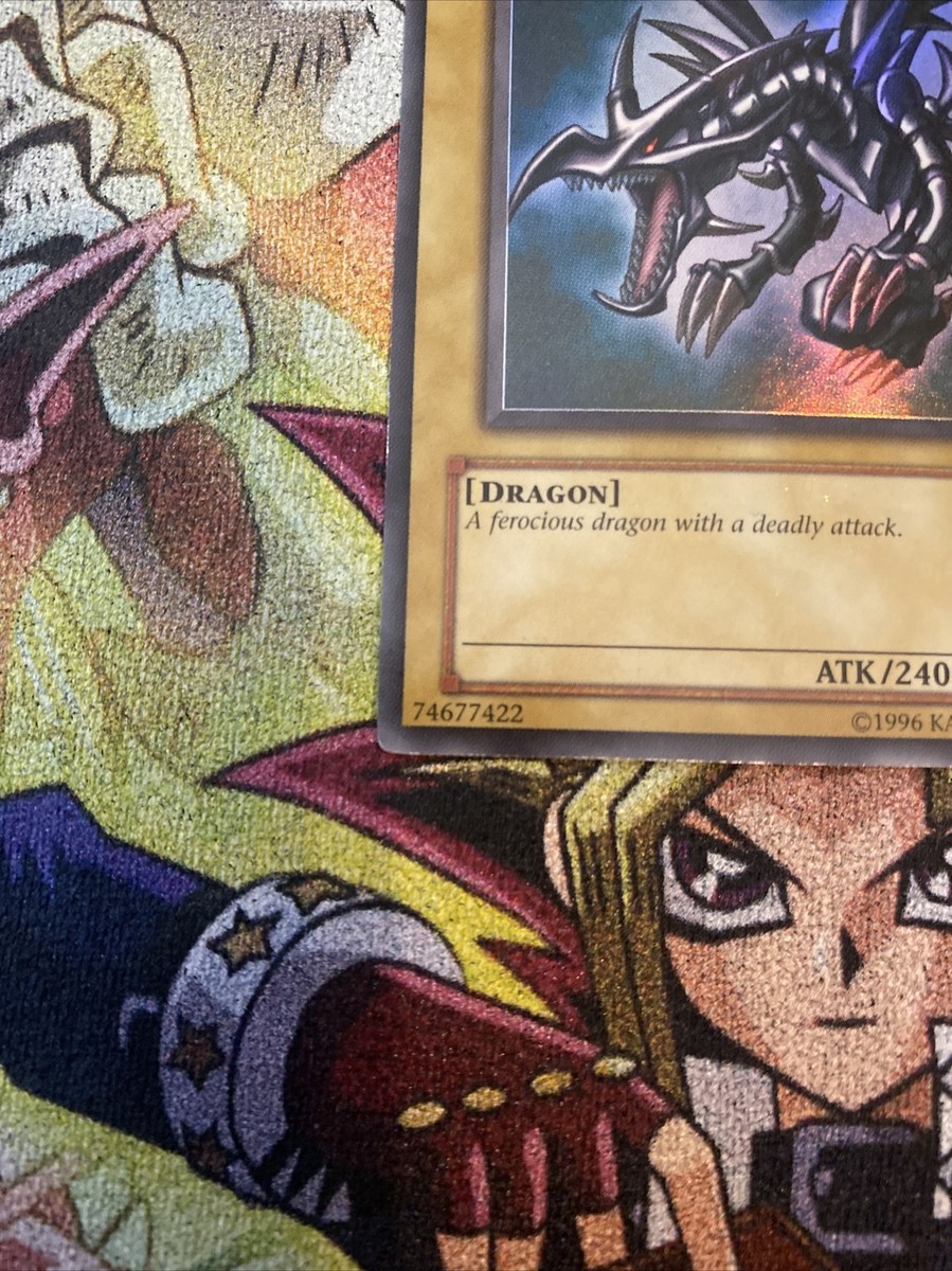 Yugioh Red-Eyes Black Dragon LOB-070 Ultra Rare OG Print Vintage