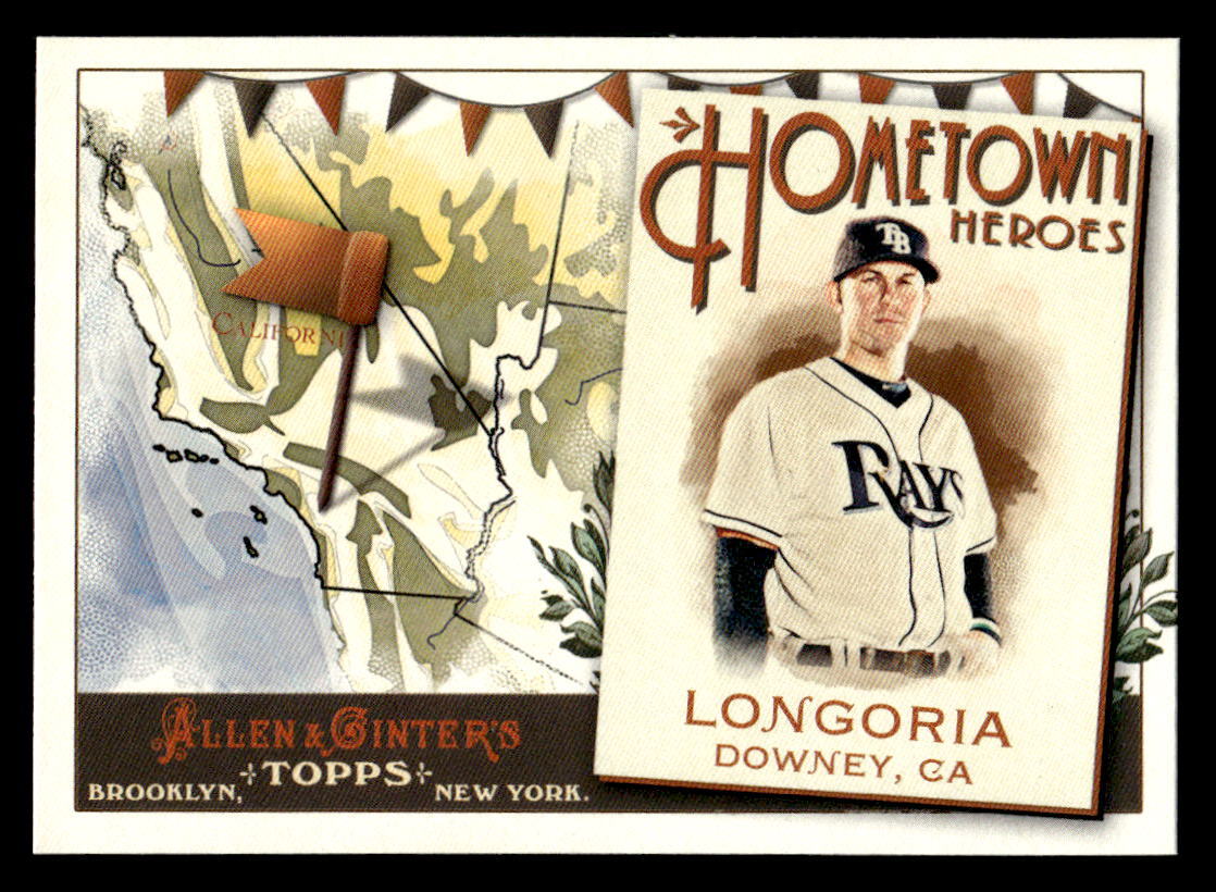 EVAN LONGORIA TOPPS 自筆サイン GAME USED パッチ EVAN LONGORIA