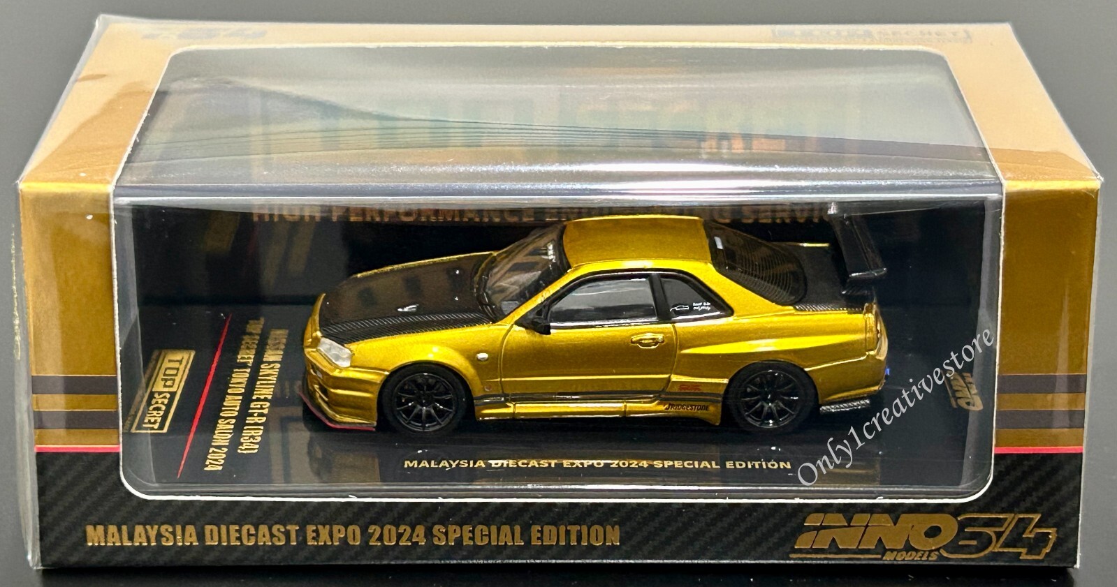 INNO64 Nissan GT-R R34 Top Secret 2024 Tokyo Auto Salon Malaysia