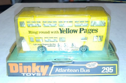 Dinky Toys, Model No.295 ATLANTEAN BUS - YELLOW PAGES, NIP (14H