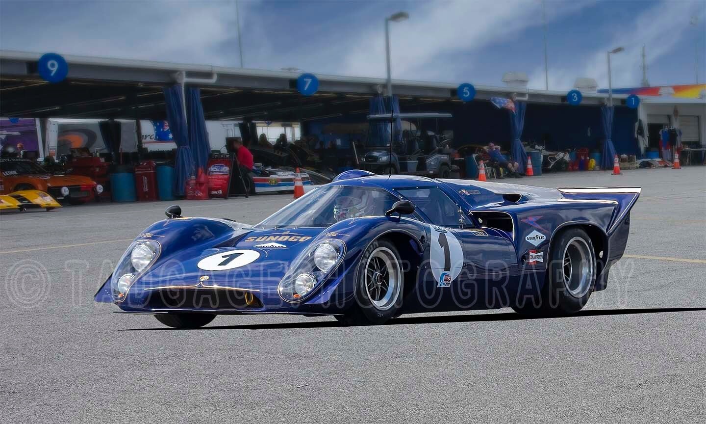 Lola T70 MkIIIB Sunoco sports prototype Race Car Photo CA2094 | eBay