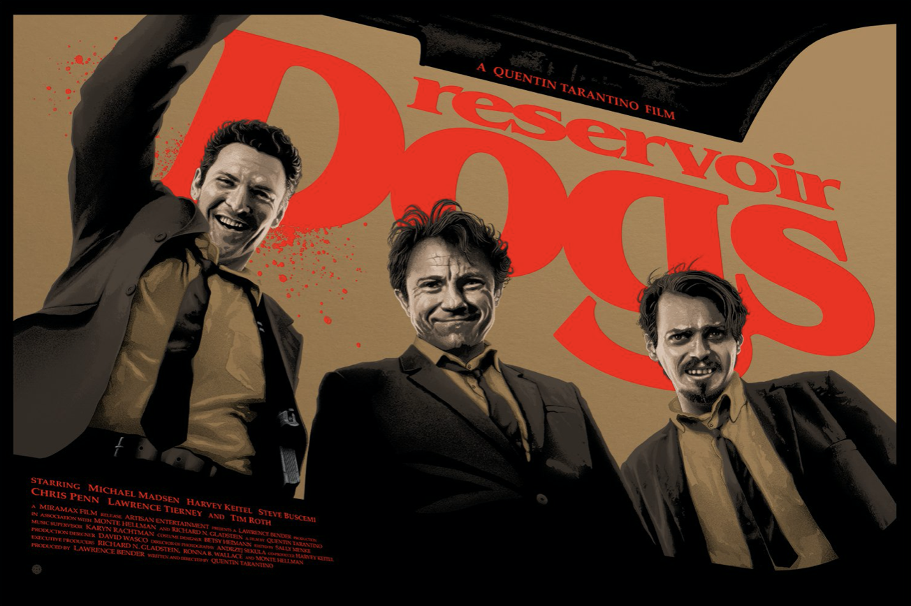 Quentin Tarantino Reservoir Dogs Movie Poster Screenprint By Marko