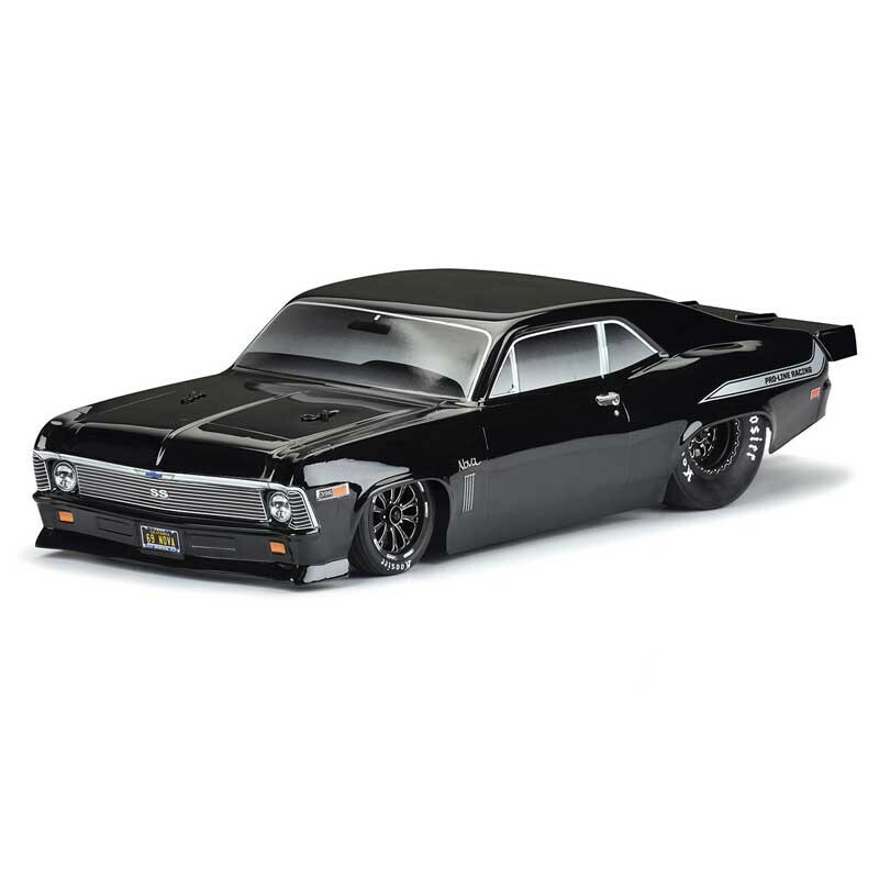 Pro-Line 1969 Chevrolet Nova Tough-Color Black Body 1/10 Slash 2WD