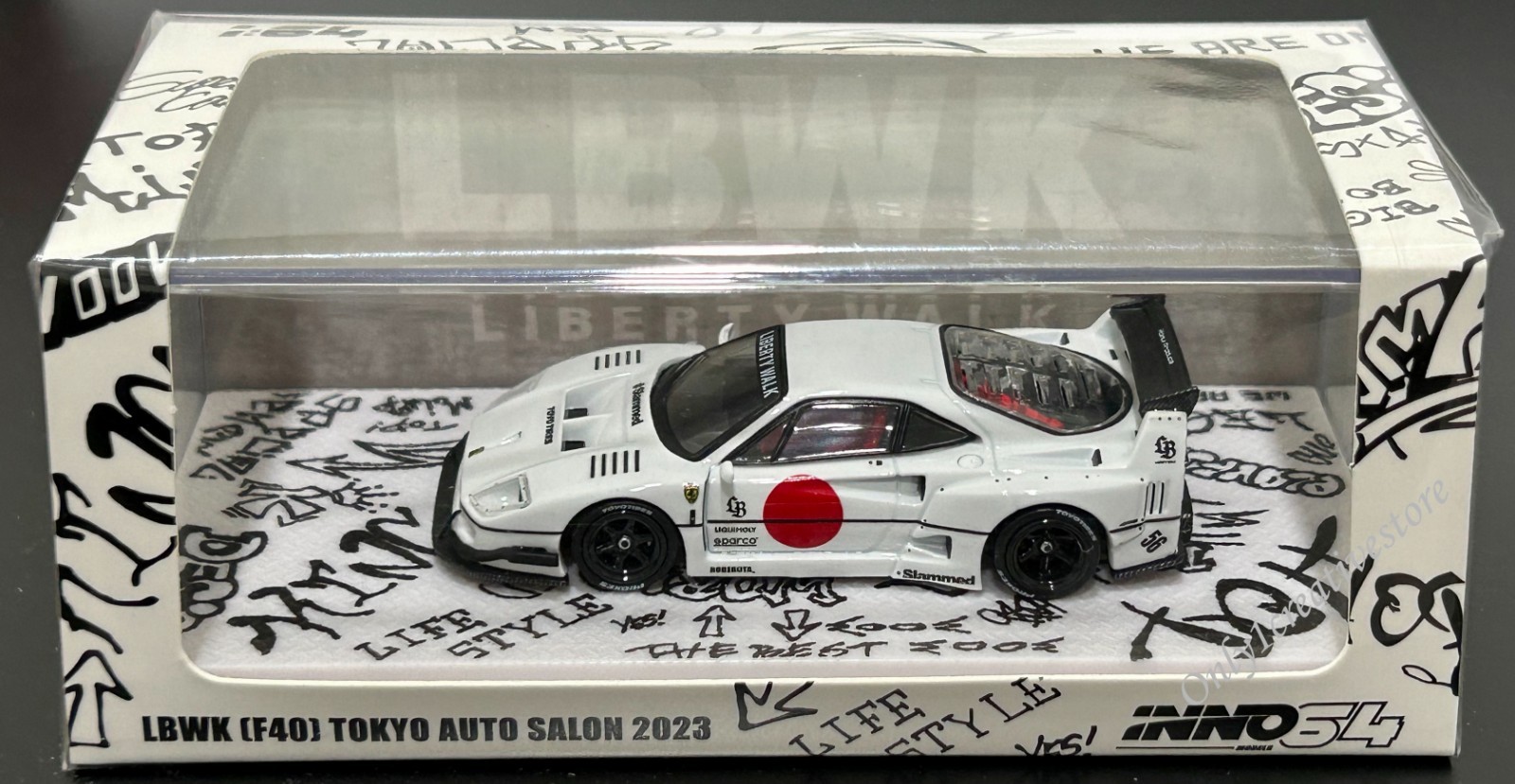 INNO64 LBWK Ferrari F40 Tokyo Auto Salon 2023 White 1:64 | eBay