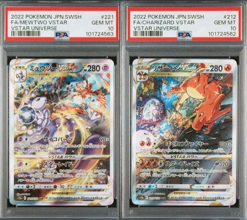 PSA 10 Sequential Set Pokemon Japanese Charizard Mewtwo VSTAR