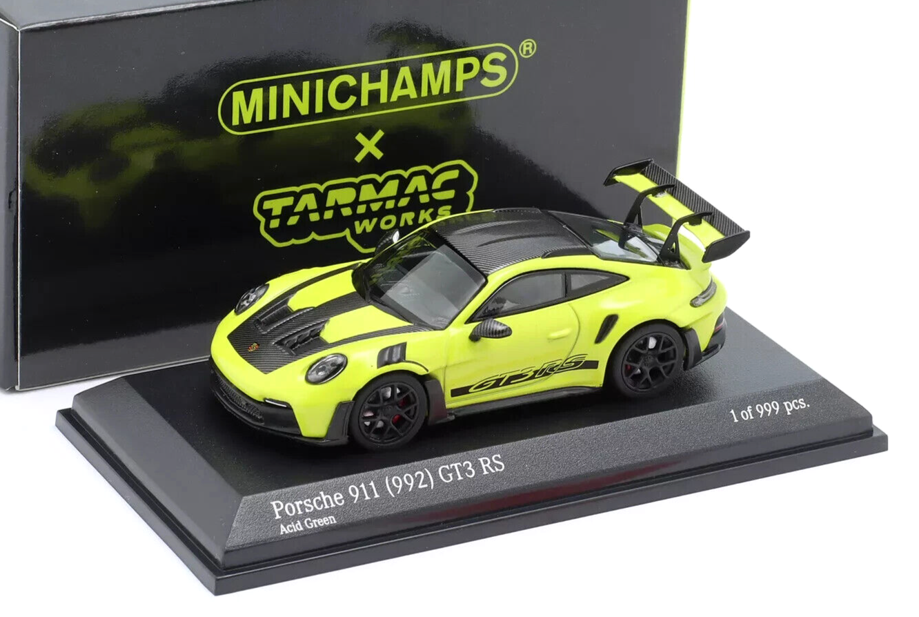 1/64 Porsche 911 992 GT3 RS 2022 Acid Green Model Minichamps x