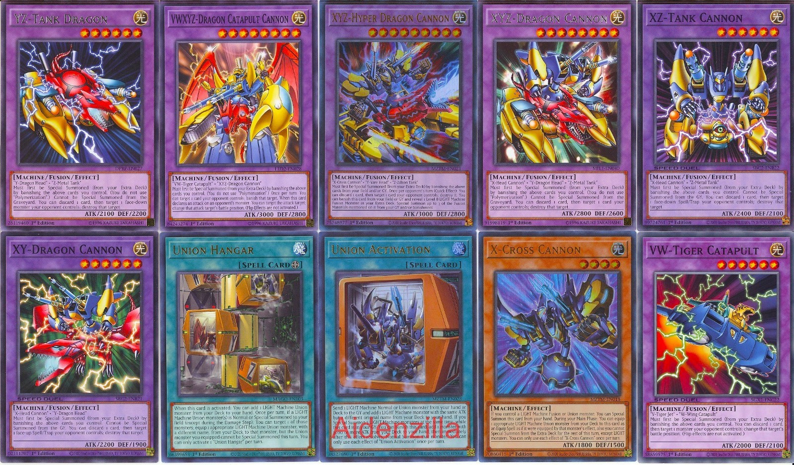 Yugioh VWXYZ Deck - Hyper Dragon Canon X-Cross Union Activation | eBay