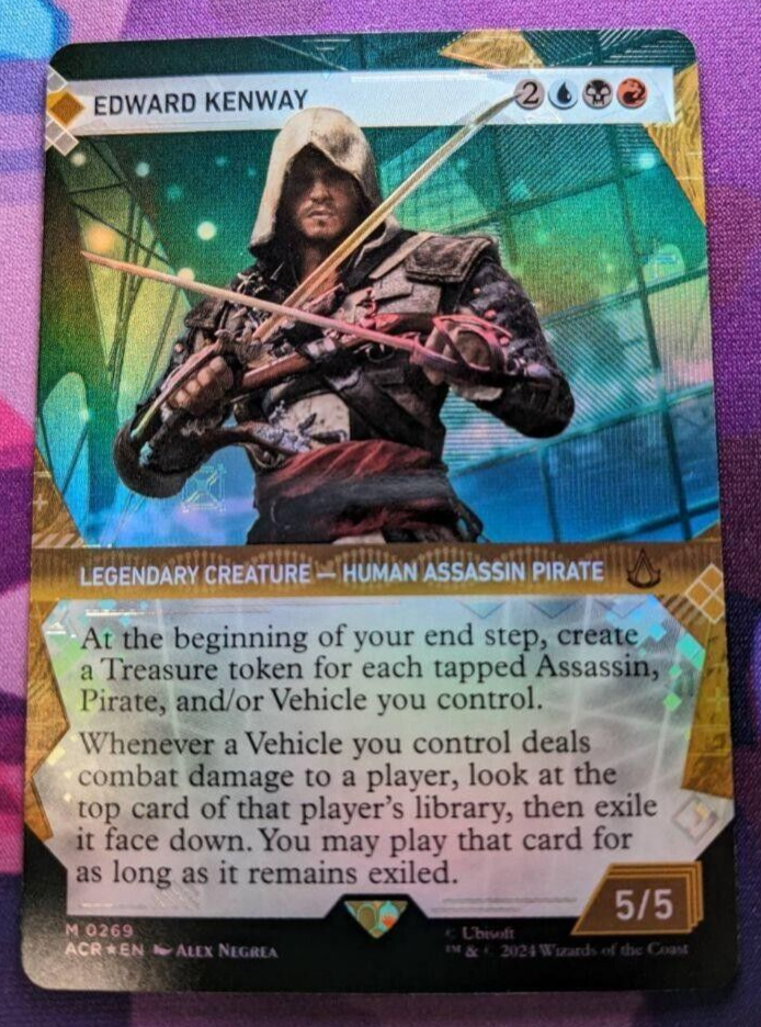 MTG Edward Kenway Textured Foil M0269 ACR EN Assassin's Creed NM 7