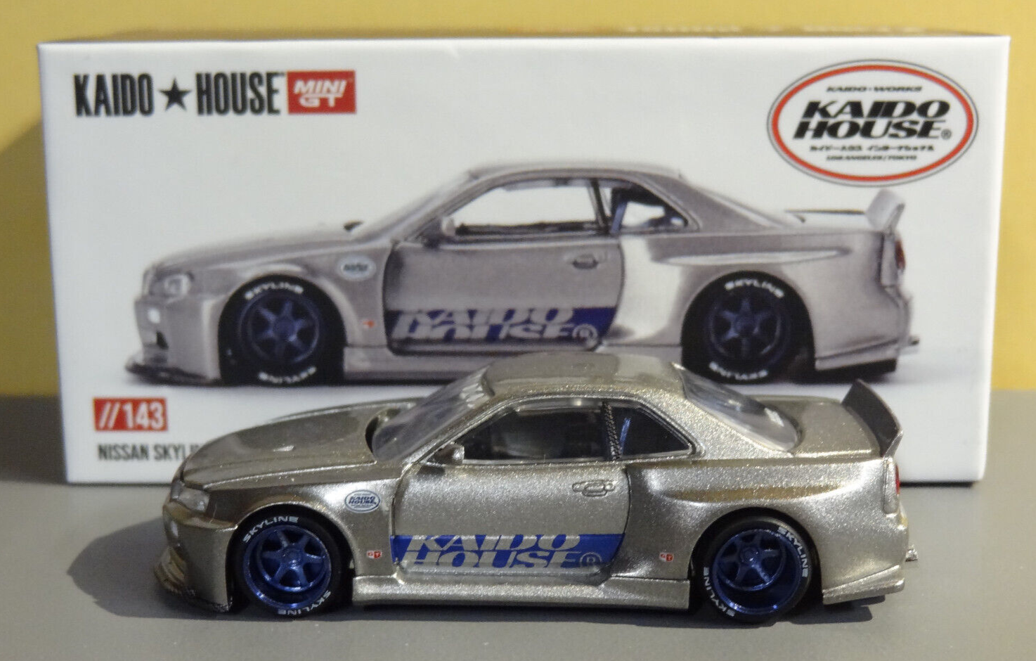 KAIDO HOUSE x MINI GT NISSAN SKYLINE GT-R R34 KAIDO WORKS SHINJUKU